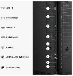 Tv Hisense 65ur8s 65" serie ur8 rgb miniled · vista 3