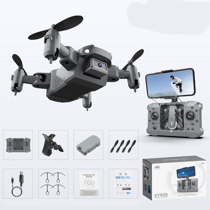 Minidrón plegable con mando y bolsa