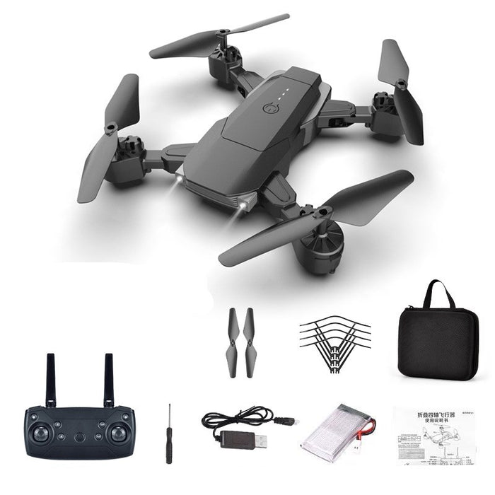 Dron plegable con cámara y kit de vuelo