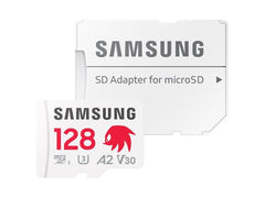 Tarjeta Memoria Micro SD Samsung 128Gb Sonic Pro Plus Clase 10 U3 V30 A2 + Adaptador SD · MB-MD128SA/LC1 · vista 3
