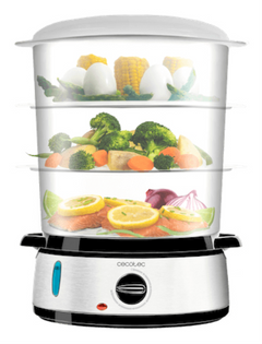 Cecotec Vapovita 3000 Inox vaporizador Independiente 800 W Negro, Acero inoxidable, Transparente — imagen 2