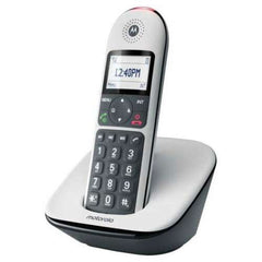Teléfono Inalámbrico Dect Digital Motorola Cd5001 Blanco Pantalla Retroiluminada Teclas Grandes · 107CD5001WHITE · vista 1