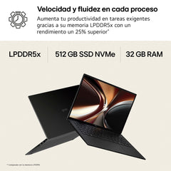 Portátil LG Gram Pro 16Zd90U-G U7-355 32Gb SSD 512Gb 16 Freedos · 16ZD90U-G.AX85BN · vista 8